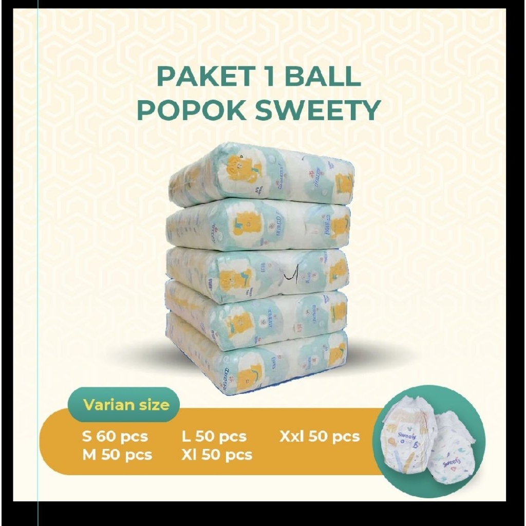 Pampers anak (lospack) Sweety , Happy Nappy , Huggies Termurah isi 50 pcs