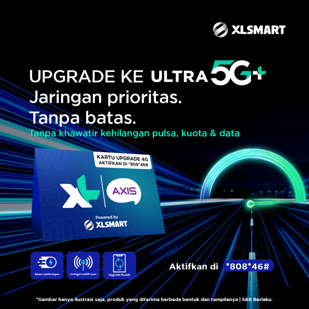 Kartu Upgrade 4G XL & AXIS Powered by XLSMART