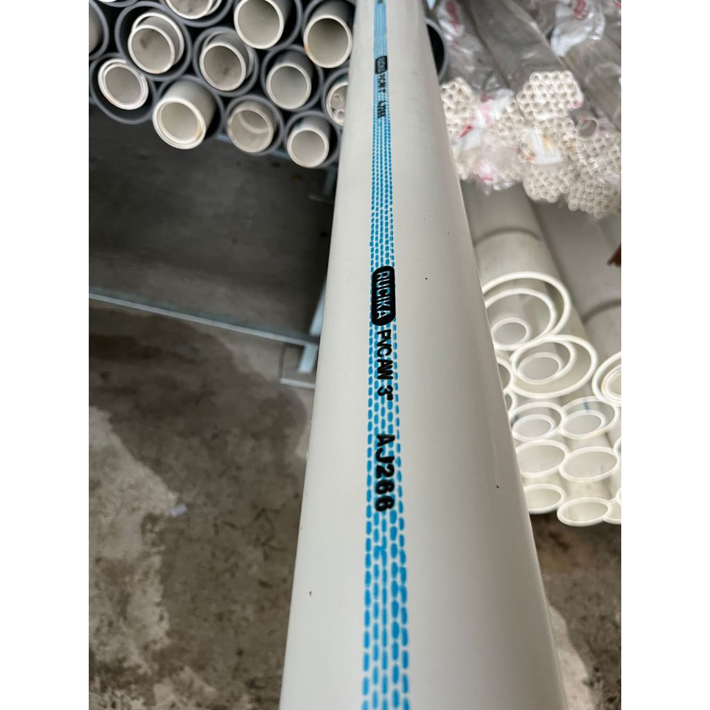 Pipa PVC 3" ( 75mm ) AW / Pipa PVC Rucika Standard 3 inch AW / Pipa Putih PVC 3" AW / Pipa PVC Kelas