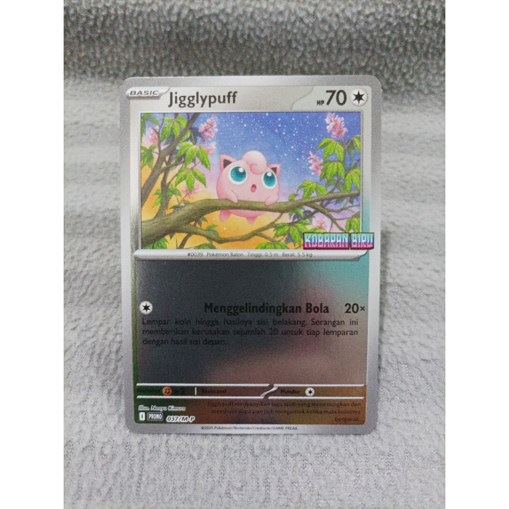 Pokemon indonesia TCG jigglypuff 037/M-P ma2i promo foil