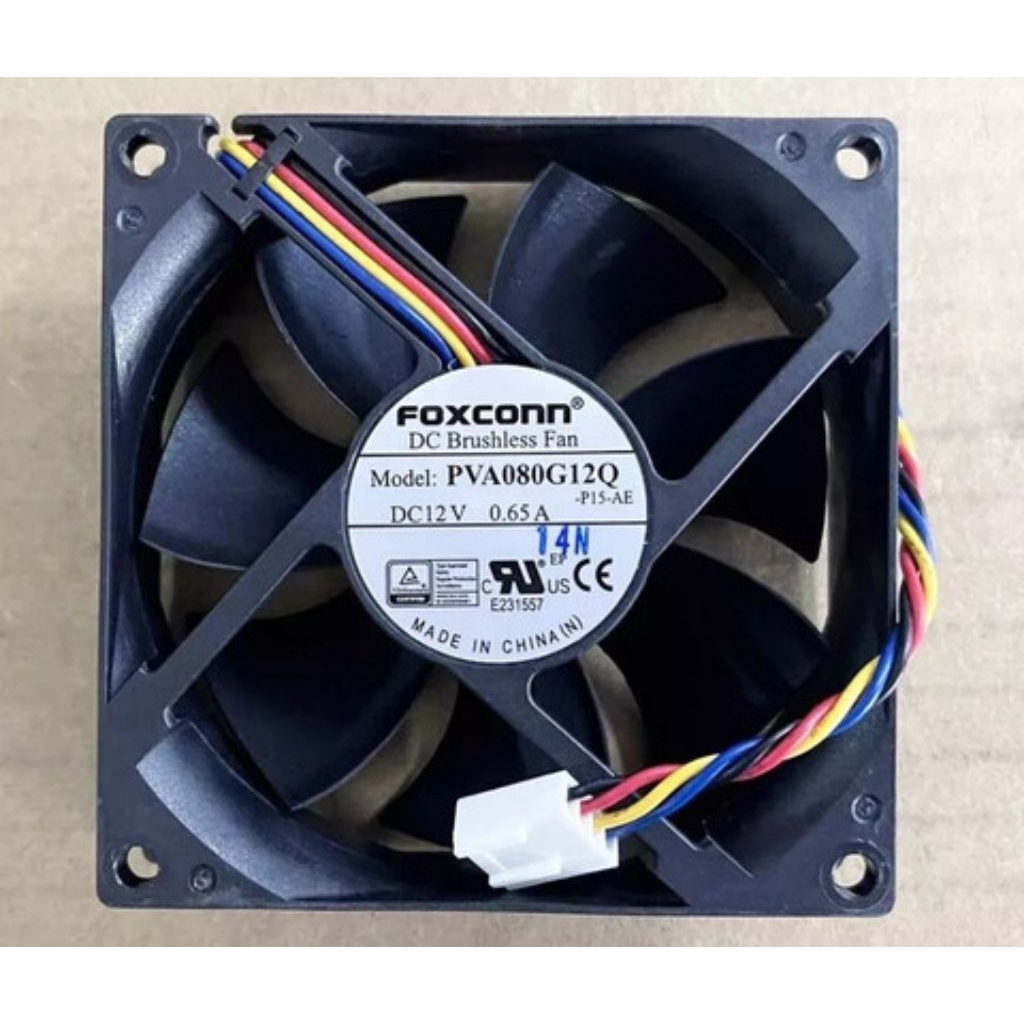 kipas high speed foxconn 12volt 0.65A 8x8cm kipas dc