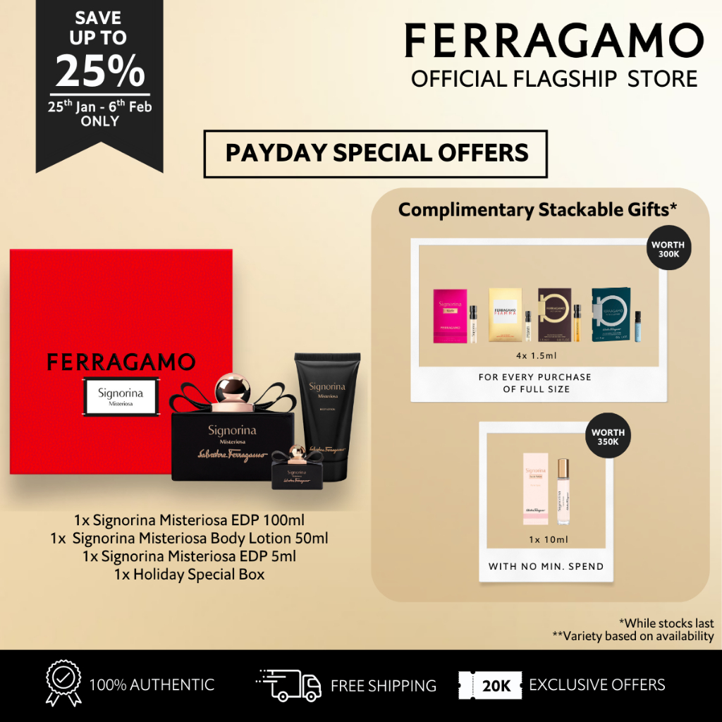 Ferragamo Signorina Misteriosa EDP Set - Signorina Misteriosa EDP 100ml, Signorina Misteriosa Body L