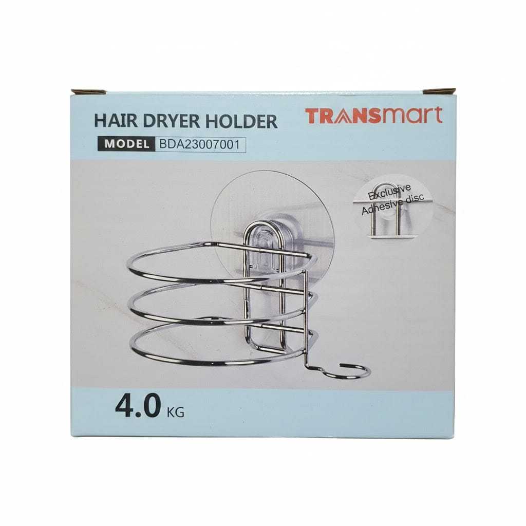 TRANSMART HARDWARE Hair Dryer Holder Stainless Steel