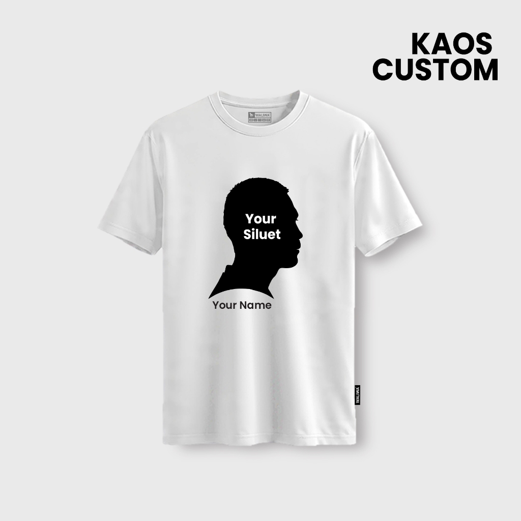 Waliwa Custom Kaos Siluet Wajah