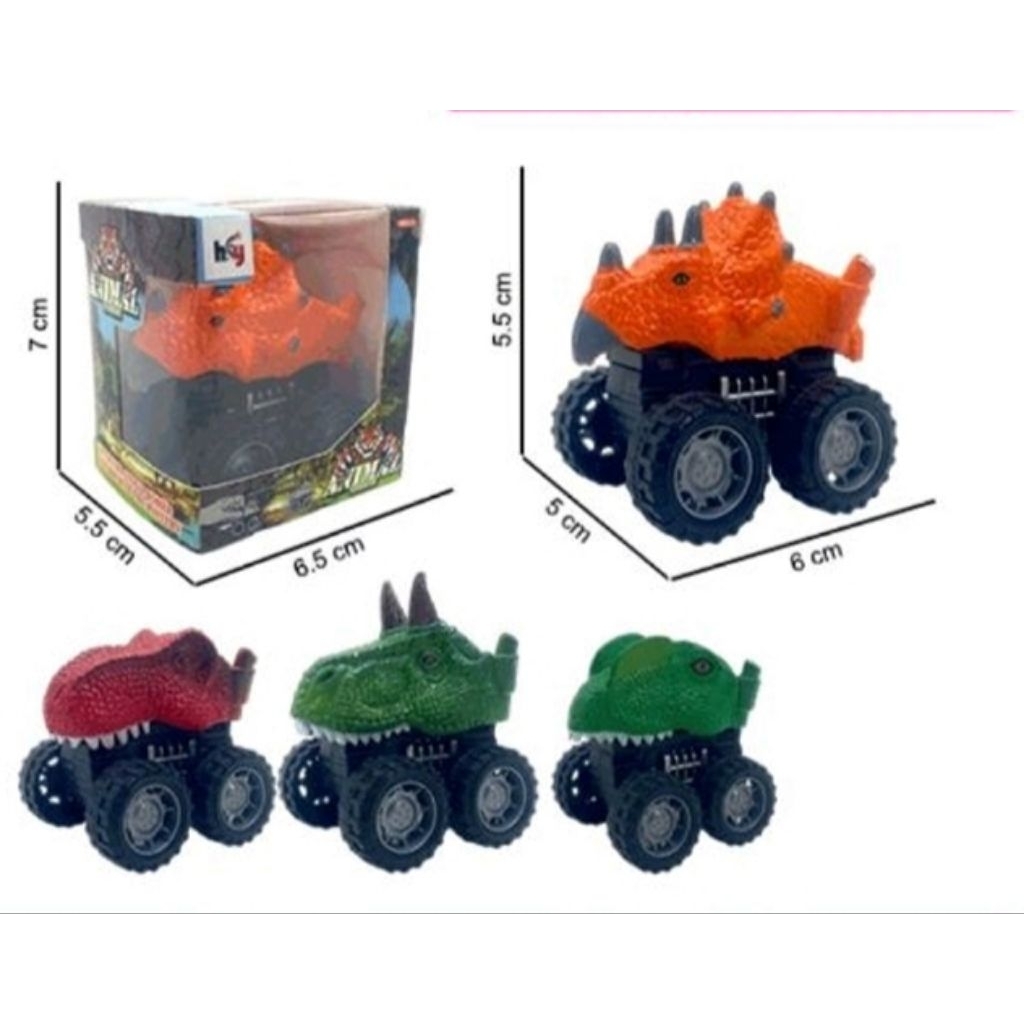 Mainan Mobil Kepala Dinosaurus / Dino Car Toys