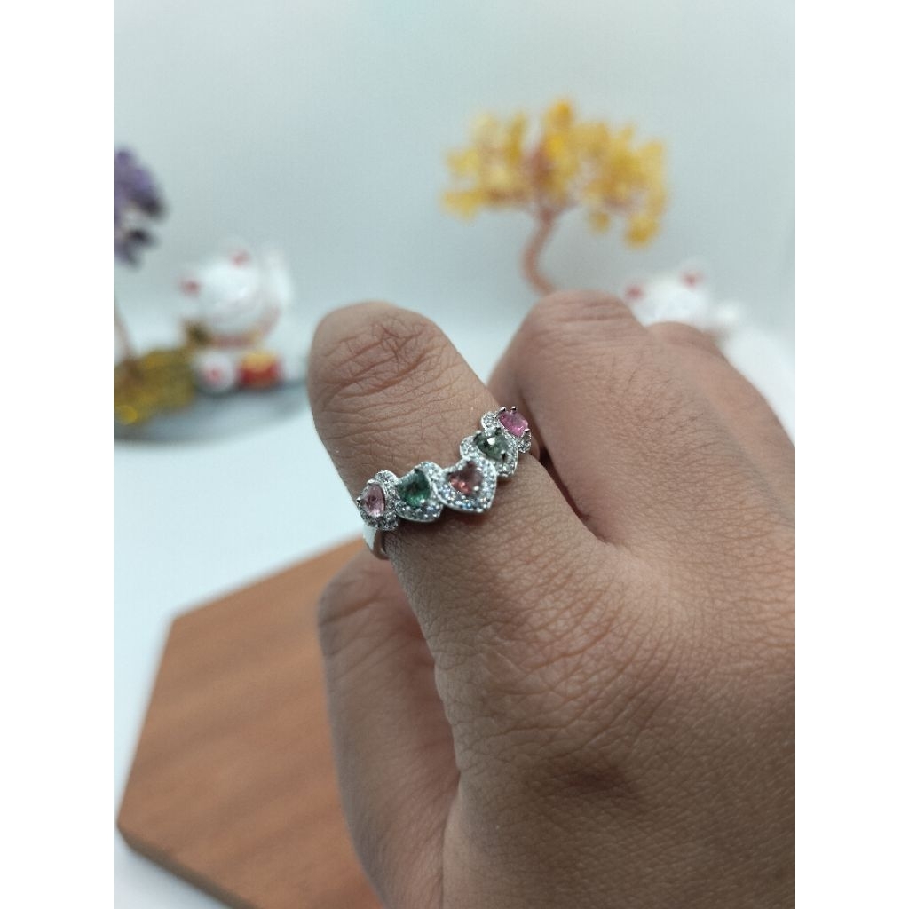 Tourmaline Ring S925 Bersertifikat