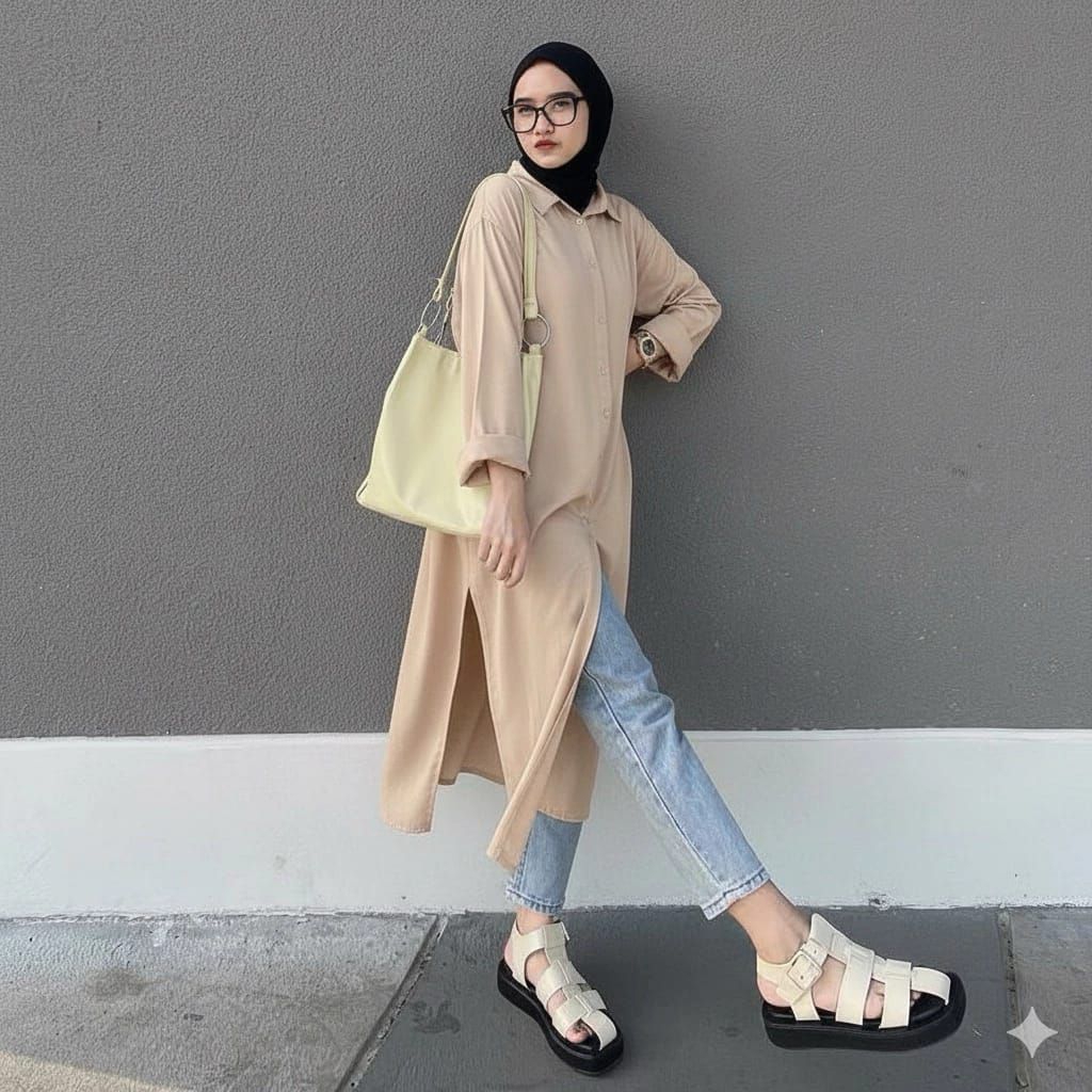 Tunik wanita Polos Rayon twile/Tunik Rayon Busui Model terbaru/Baju tunik muslim Model Terlaris 2026