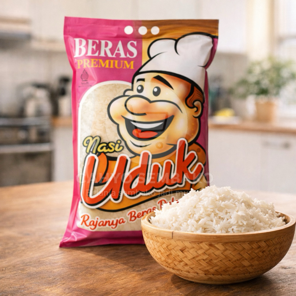 Beras Nasi Uduk 5kg | Beras Putih Pulen | Cocok untuk Nasi Uduk & Harian