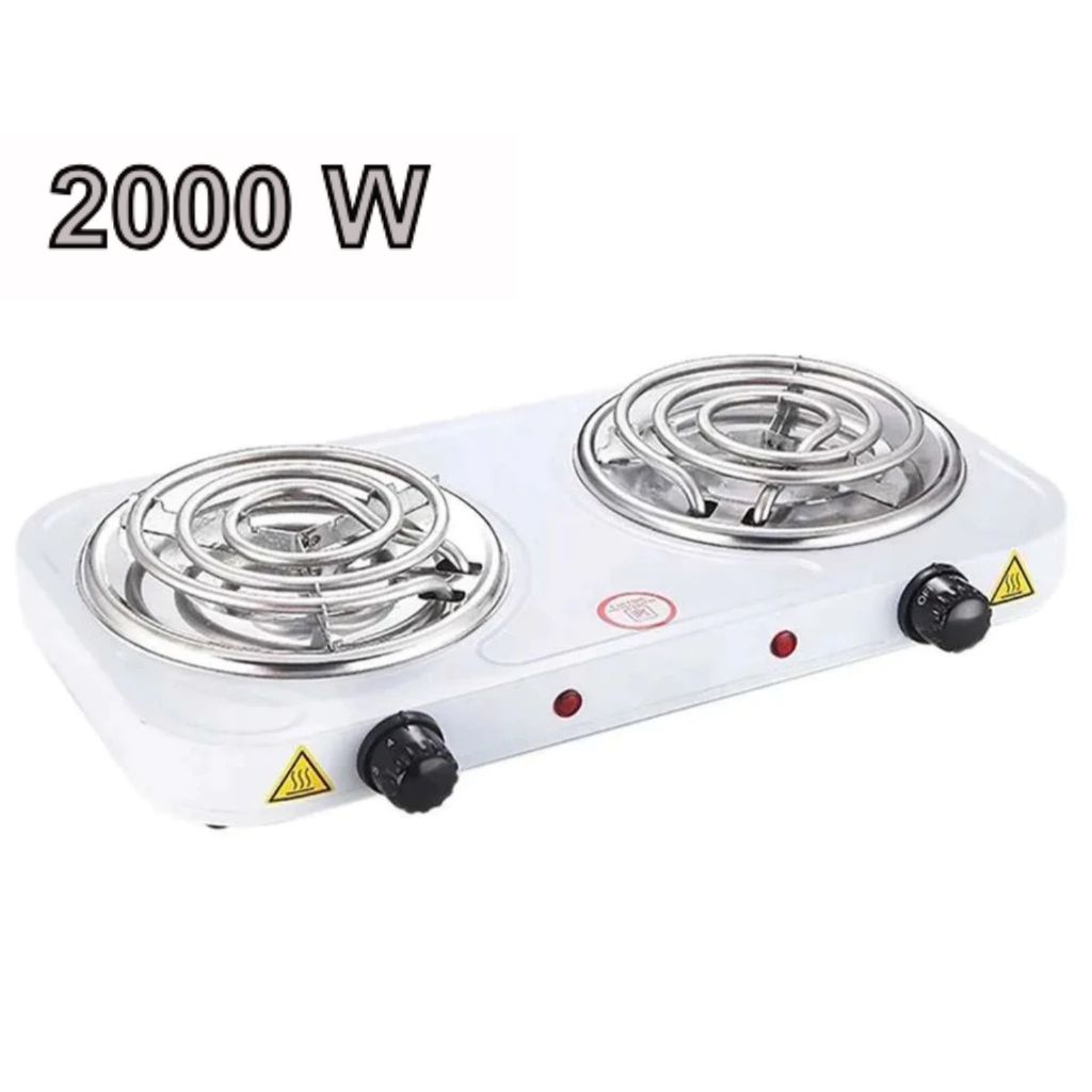 STARLUX Kompor Listrik 2 Tungku Serbaguna Portable 2000W Hemat Listrik Low Watt Hot Plate