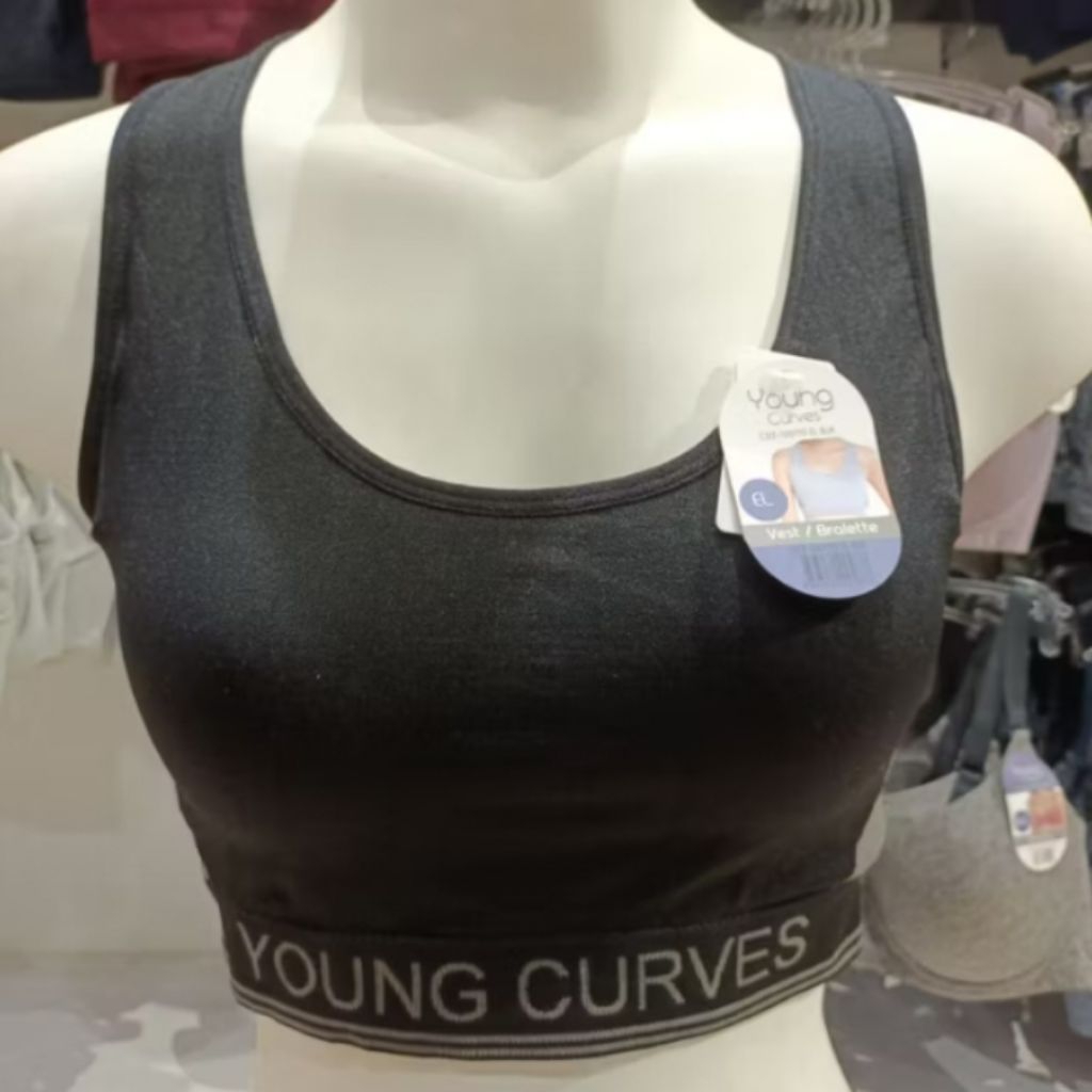 Young curves bra sport model singlet promo busa sudah terjahit