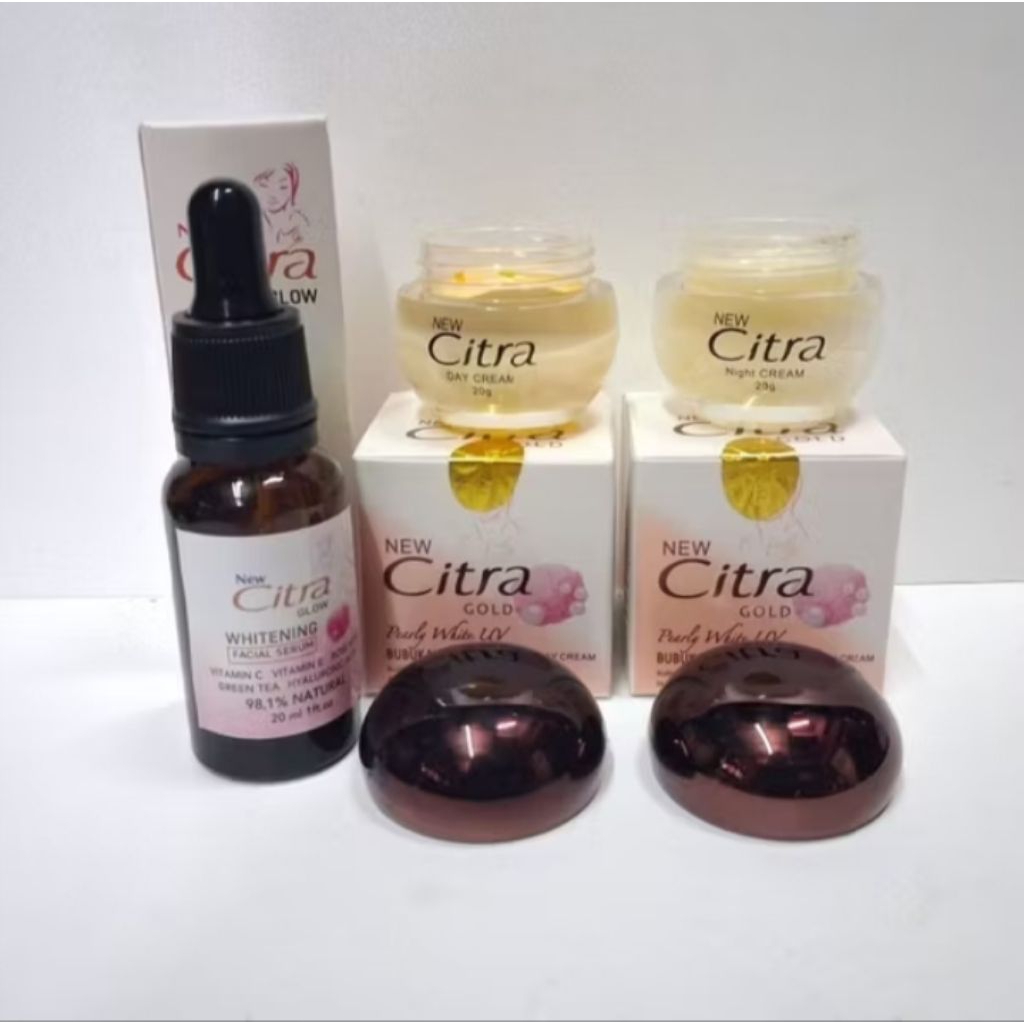 Paket Citra Gold 3in1 (cream siang ,malam&serum)