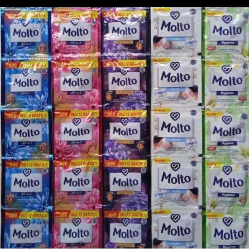 MOLTO PEWANGI PELEMBUT PAKAIAN - Renceng MOLTO PEWANGI PELEMBUT PAKAIAN - Renceng