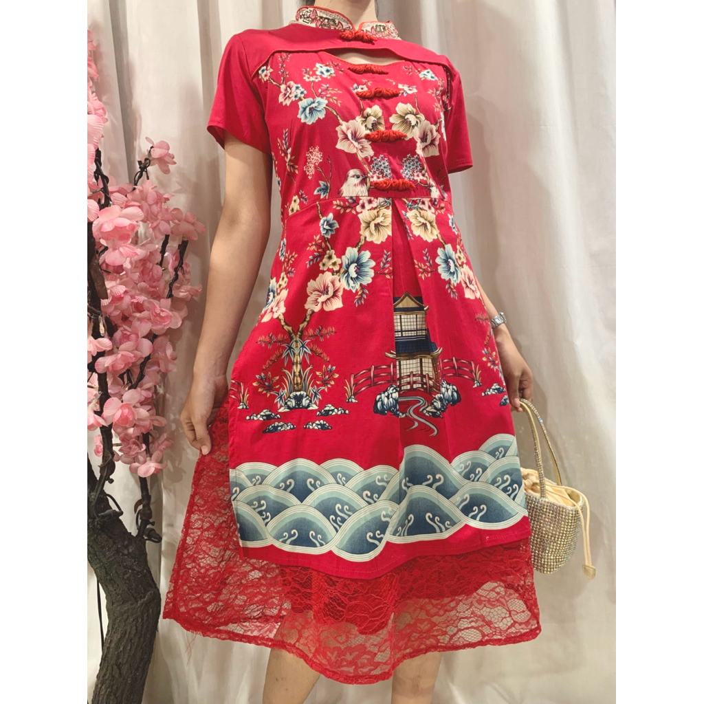 Dres Komb Brukat Wanita