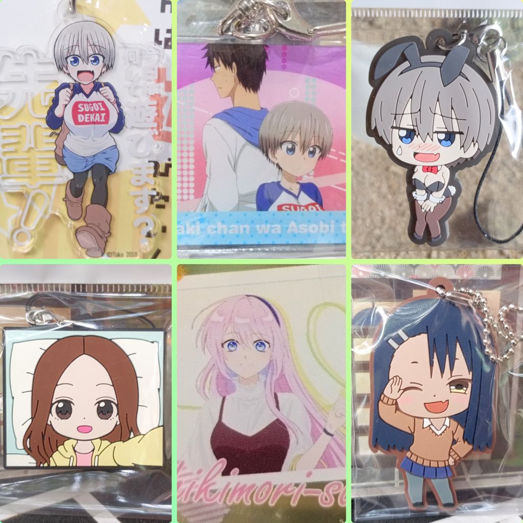 Official Shikimori's Not Just a Cutie Takagi-san Nagatoro-san Uzaki-chan keychain original