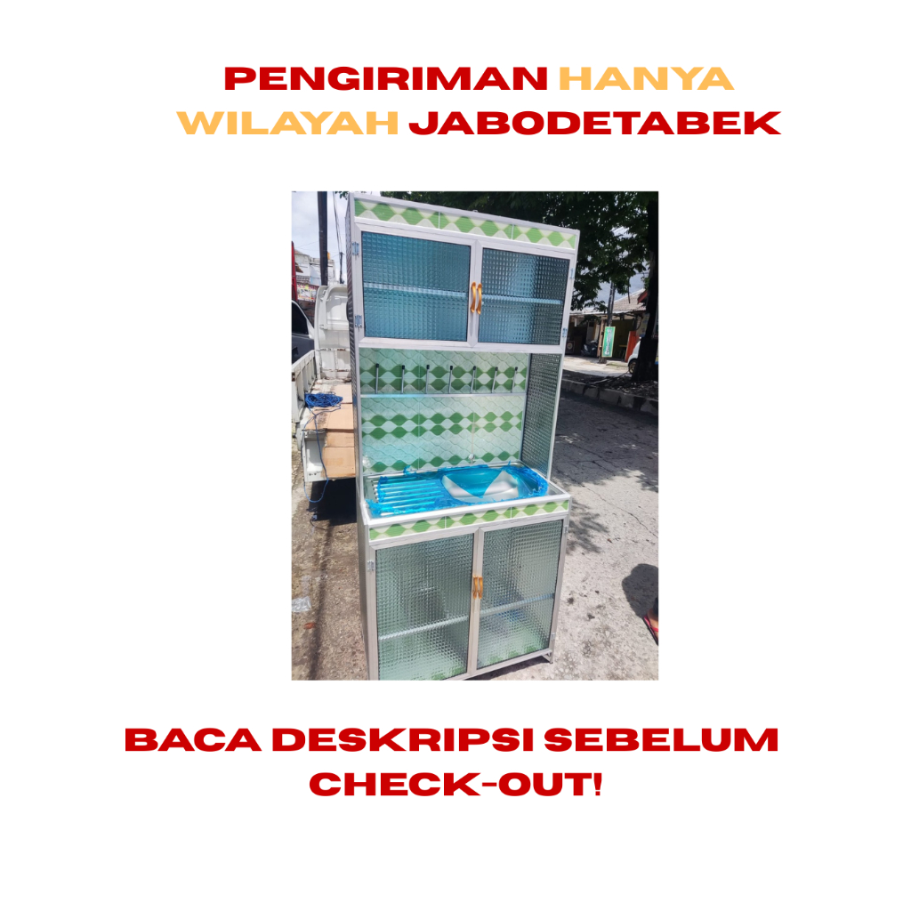 Baca Produk ya/78x 43x170/Rak piring wastafel 2 pintu alumunium/rak piring wastafel RS/Rak wastafel 