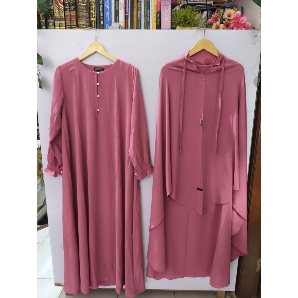 Gamis set syar'i, FREE CADAR BANDANA