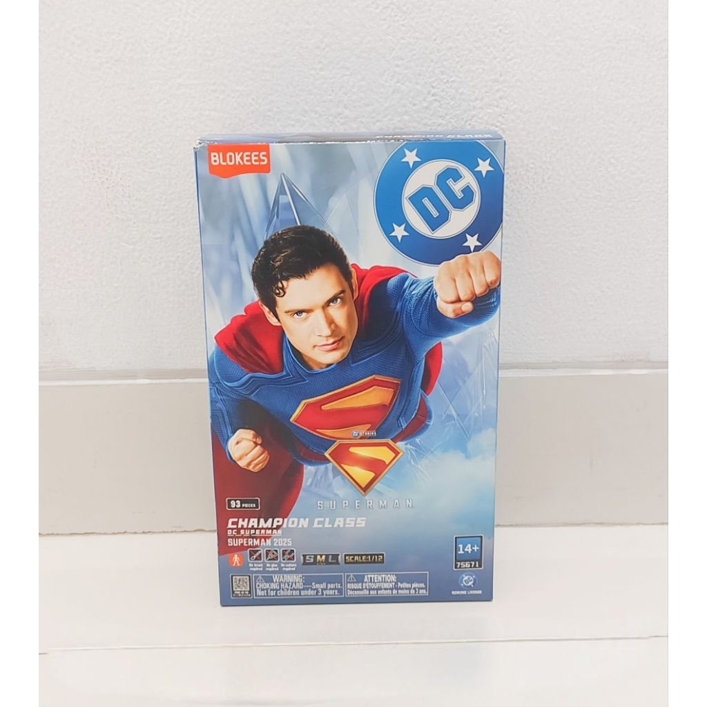 Blokees DC 75671 Champion Class Superman 2025, Superman and Krypto the dog - Mainan Model Kits Figur