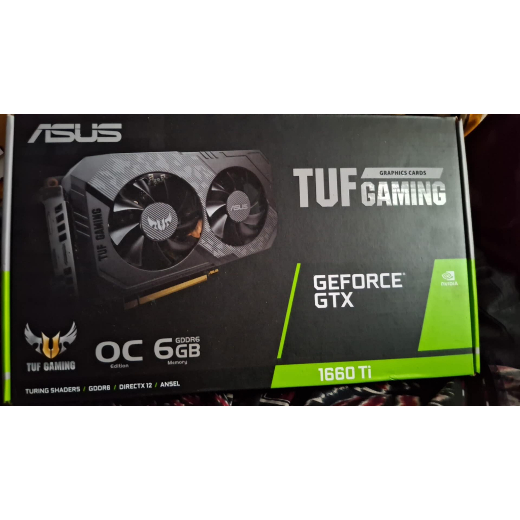 Asus TUF gaming GTX 1660ti fullset bekas