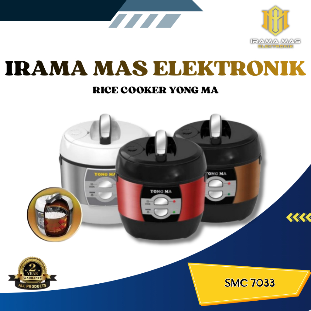 Yong Ma SMC 7033 Magic Com Rice Cooker 2 Liter 400Watt