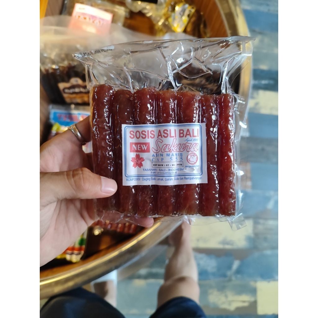 sosis babi lap chiong Sakura 200 gram Oleh oleh khas bali