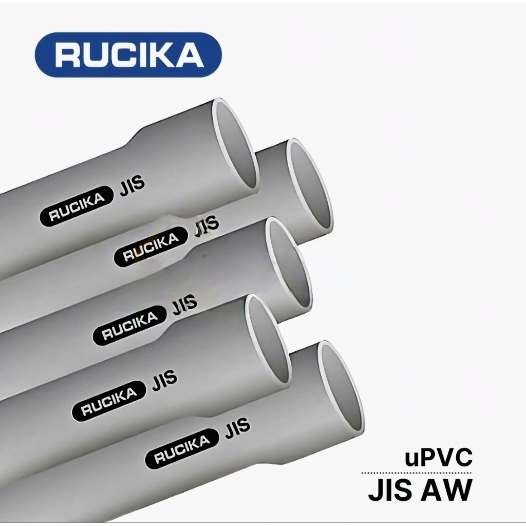 Pipa PVC JIS 1-1/4 inch 1 meter Pipa Paralon uPVC JIS 1-1/4" Pipa PVC Abu-Abu 1 1/4 inch