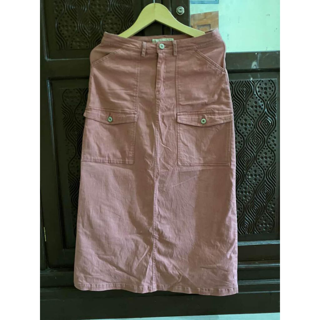 preloved likenew skirt triset wanita pink