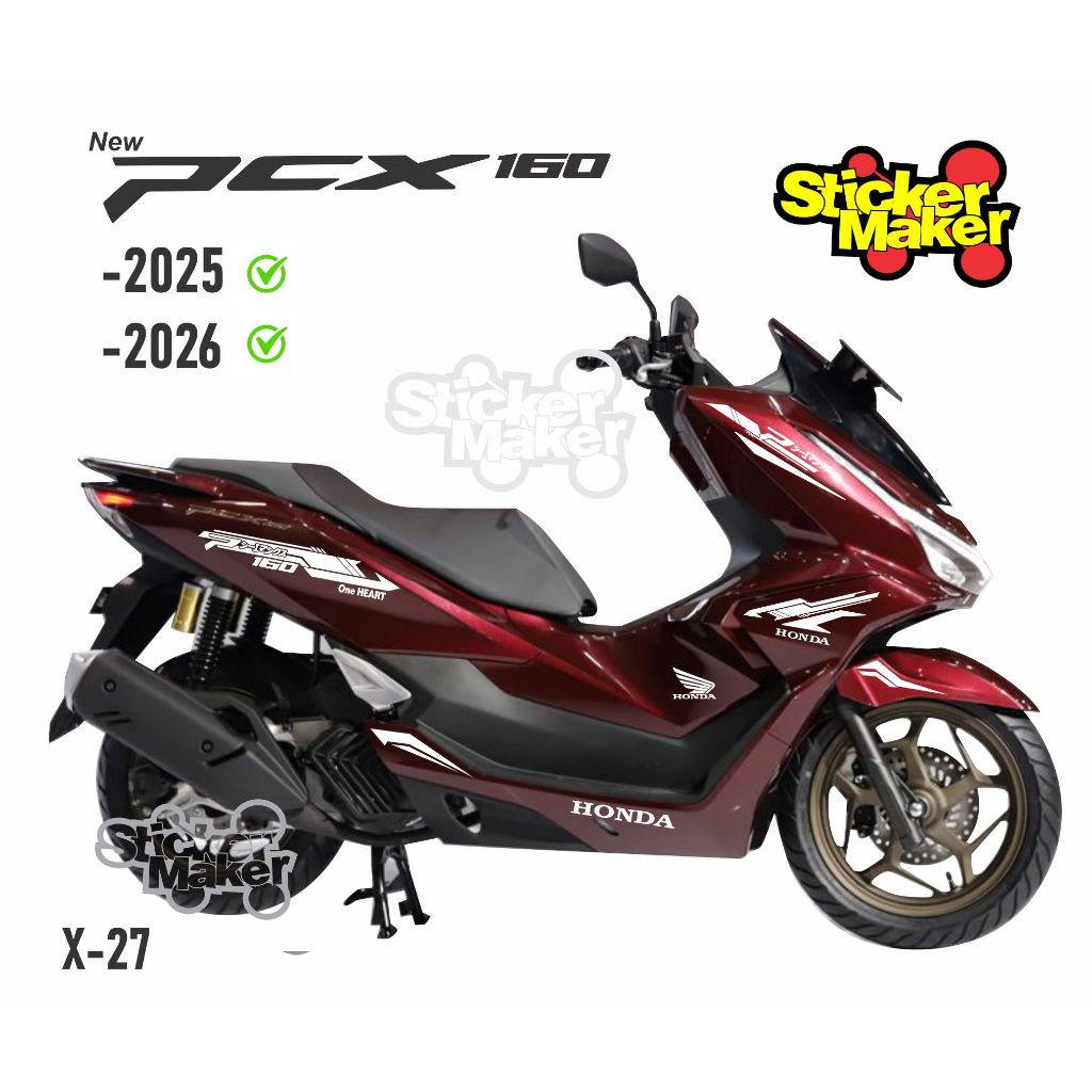 STIKER PCX 160 NEW 2025/2026 (striping pcx 160 2026) / lis striping body honda pcx 160 simpel minima