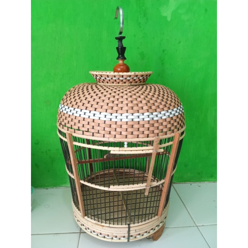 sangkar kandang burung perkutut anyaman