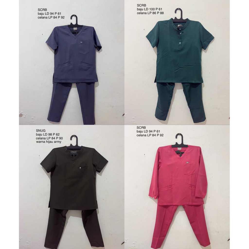 preloved scrub baju jaga SCRB SNUG
