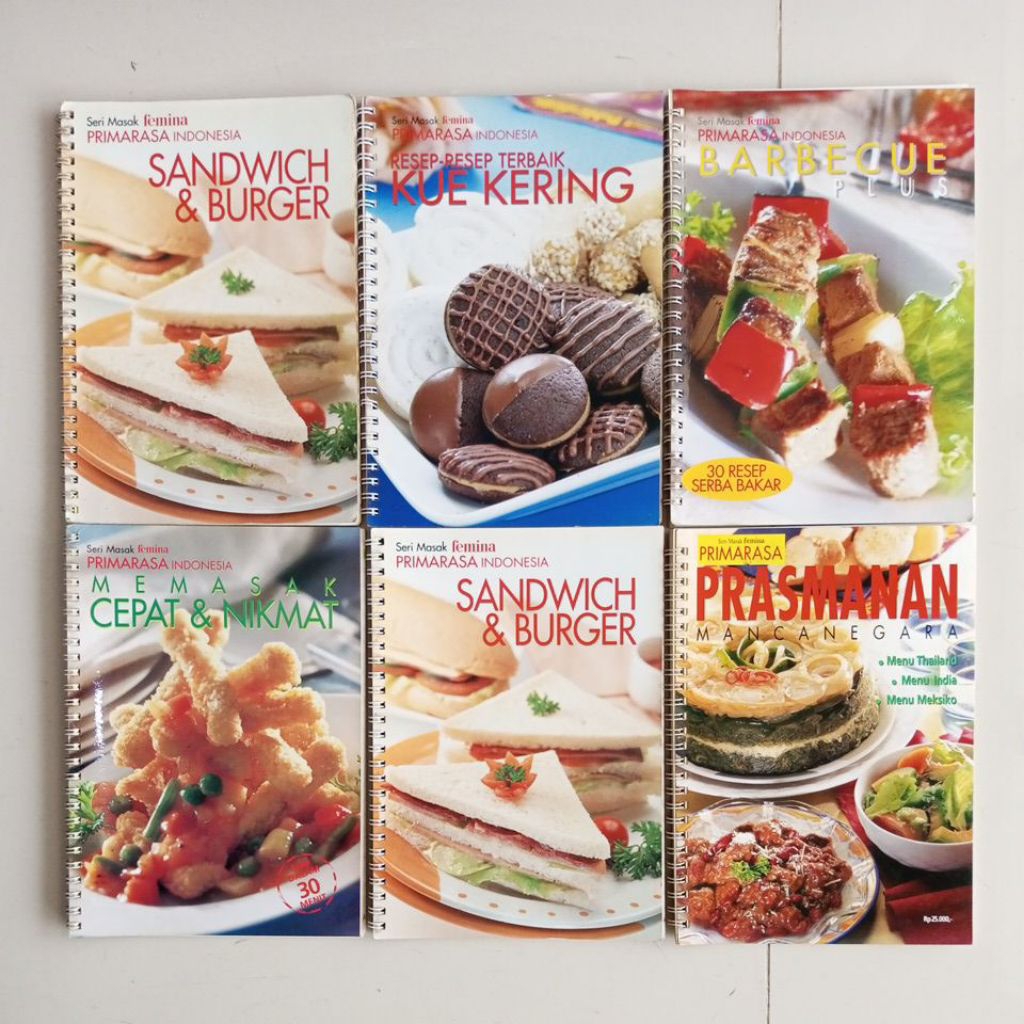 BUKU SERI MASAK FEMINA PRIMARASA INDONESIA SATUAN ORIGINAL