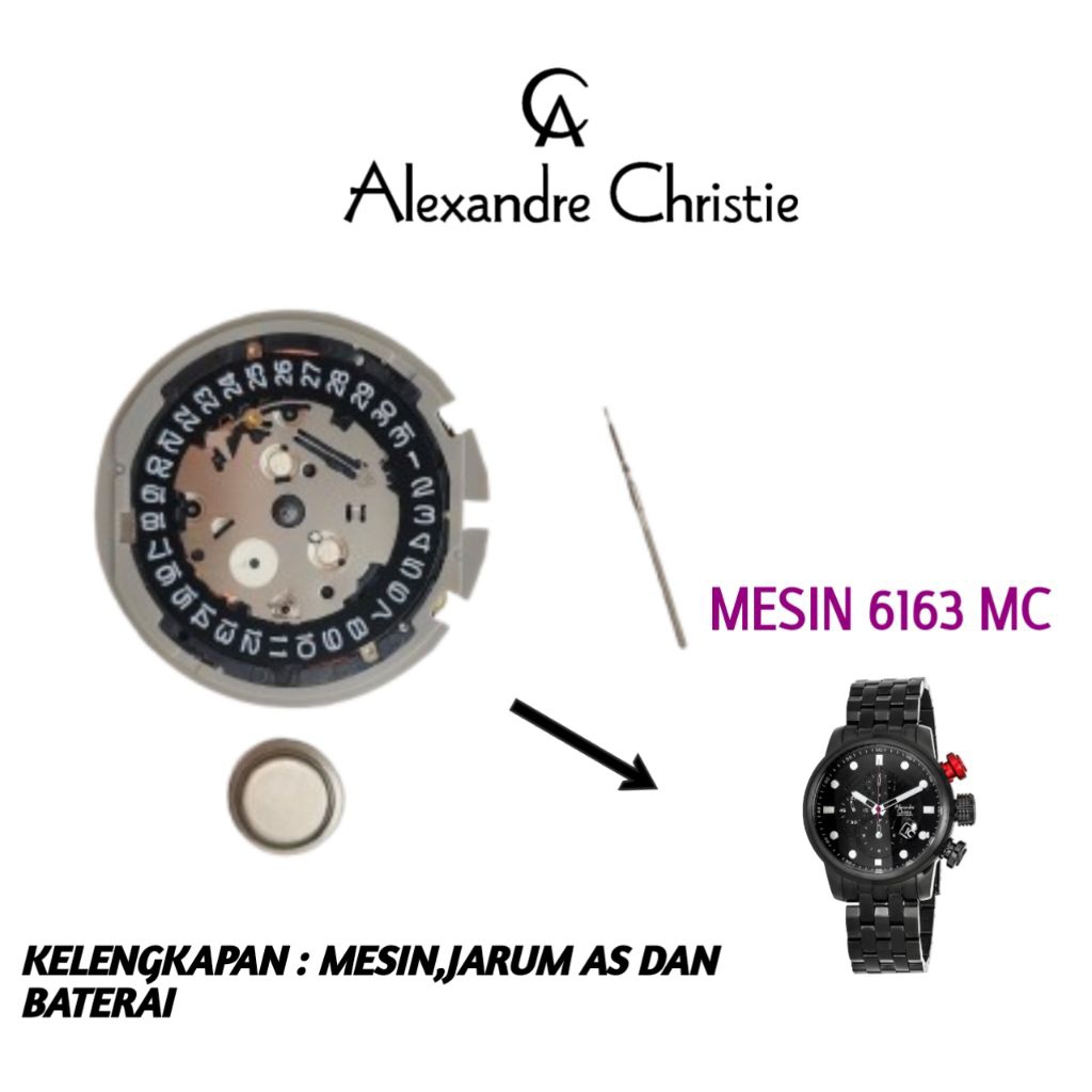 Mesin Alexandre Christie original 6163 MC