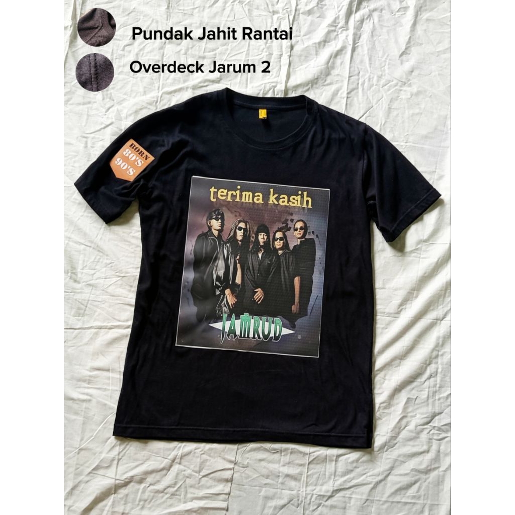 Kaos Band Jamrud Original | T-Shirt Musik Rock Indonesia | Cotton Combed | Sablon Premium
