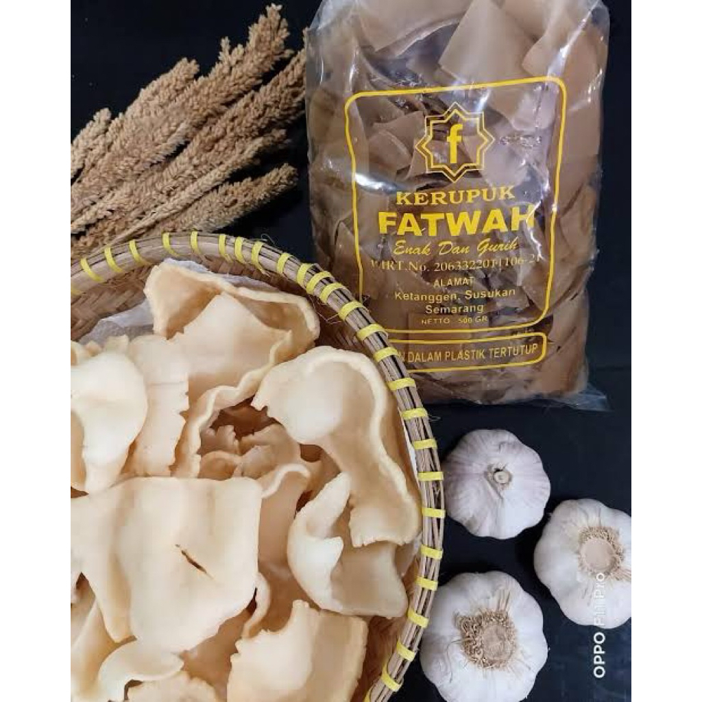 Krupuk Bawang Fatwah mentah 1/2 kg