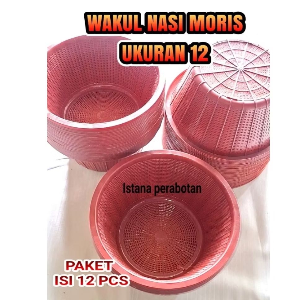 PAKET 12PCS wakul moris murah/ wakul hajatan/ wakul ukuran 12/wakul moris serbaguna
