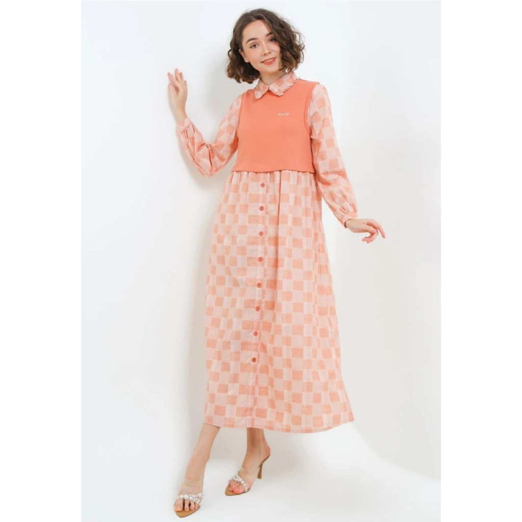 Dress Original Brand Matahari Mall SOGO Mall Dress Simple Dress Kekinian