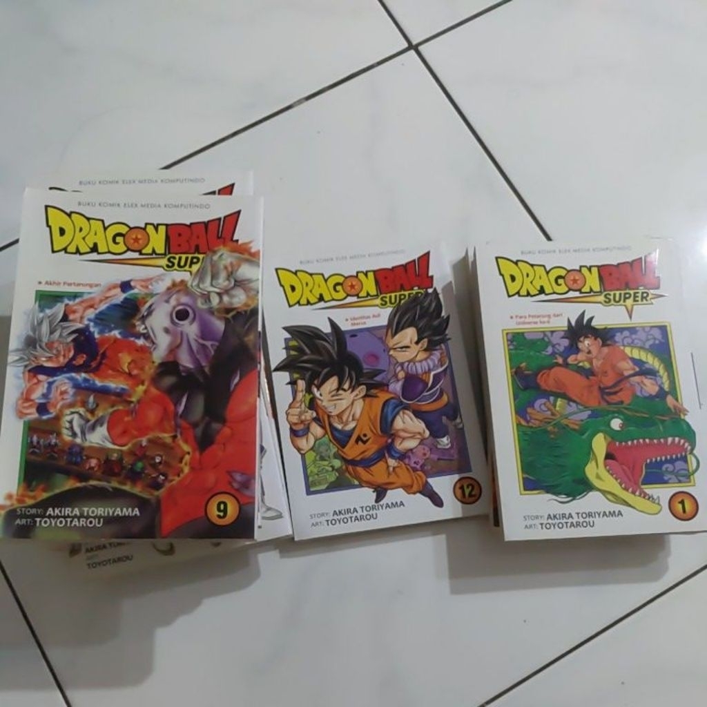 Buku Komik Dragonball Super ELEX Koplri/Seken seri 1-12 kondisi 90%