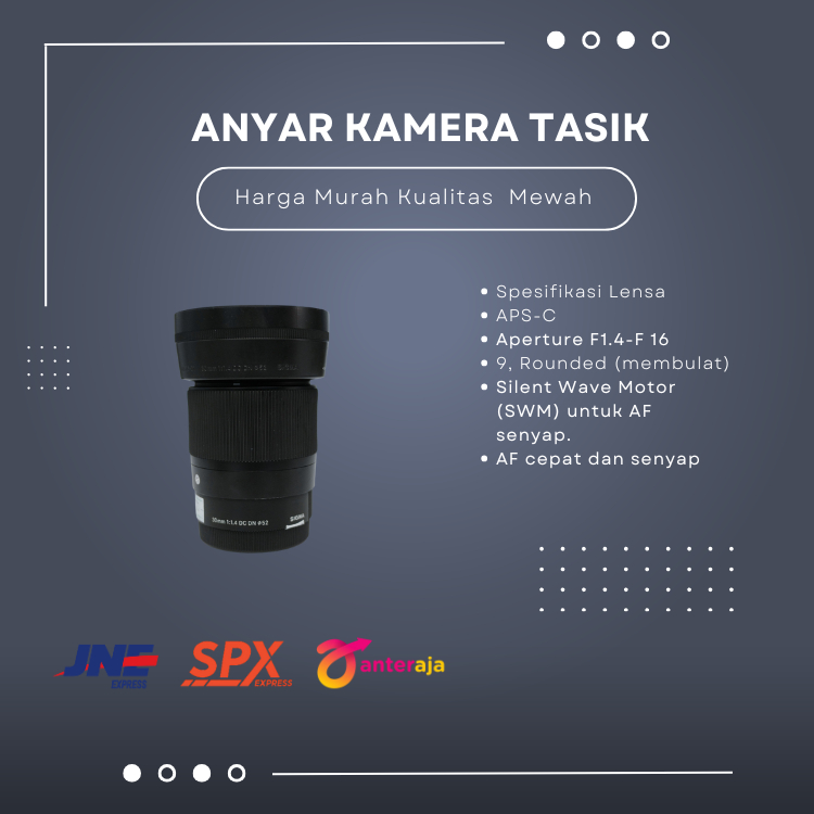 LENSA SIGMA 30MM F1.4 DC DN FOR SONY SECOND FULLSET MULUS LIKENEW NORMAL SEMUA