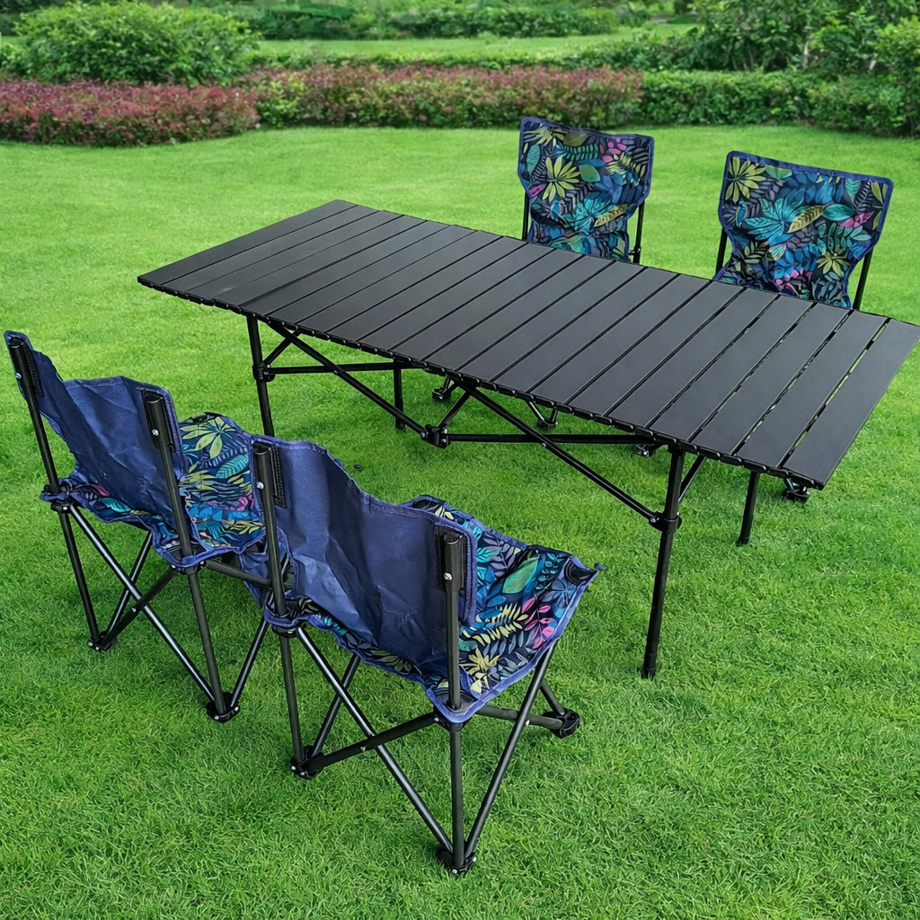 Paket Kursi Meja Lipat Portable Outdoor Camping 1 Set