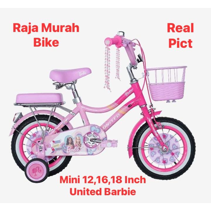 Sepeda Anak Mini 18 United Barbie NEW Sepeda Anak Perempuan United Barbie 18 Inch