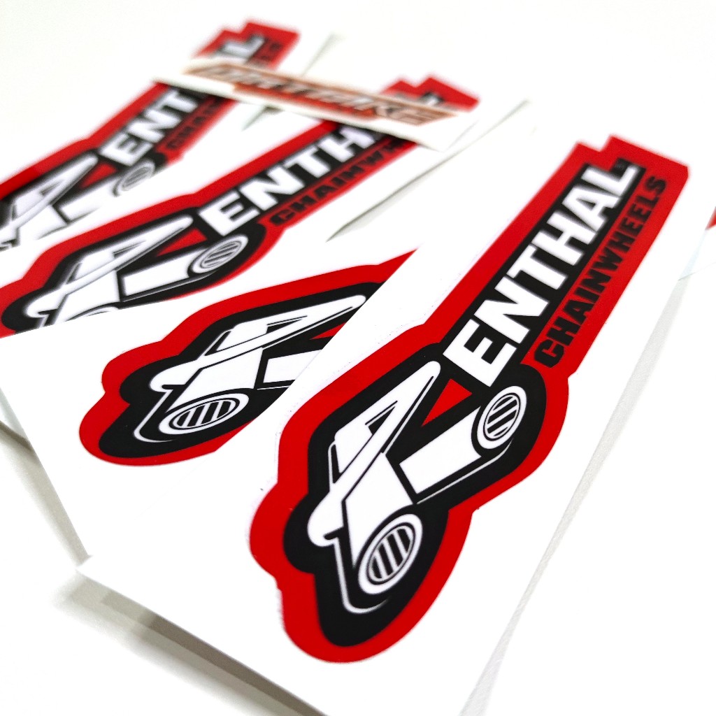 Sticker Emblem RENTHAL List Merah Stiker Swing Arm Body Trail KLX CRF KTM YZ WR GTX Motor Cross