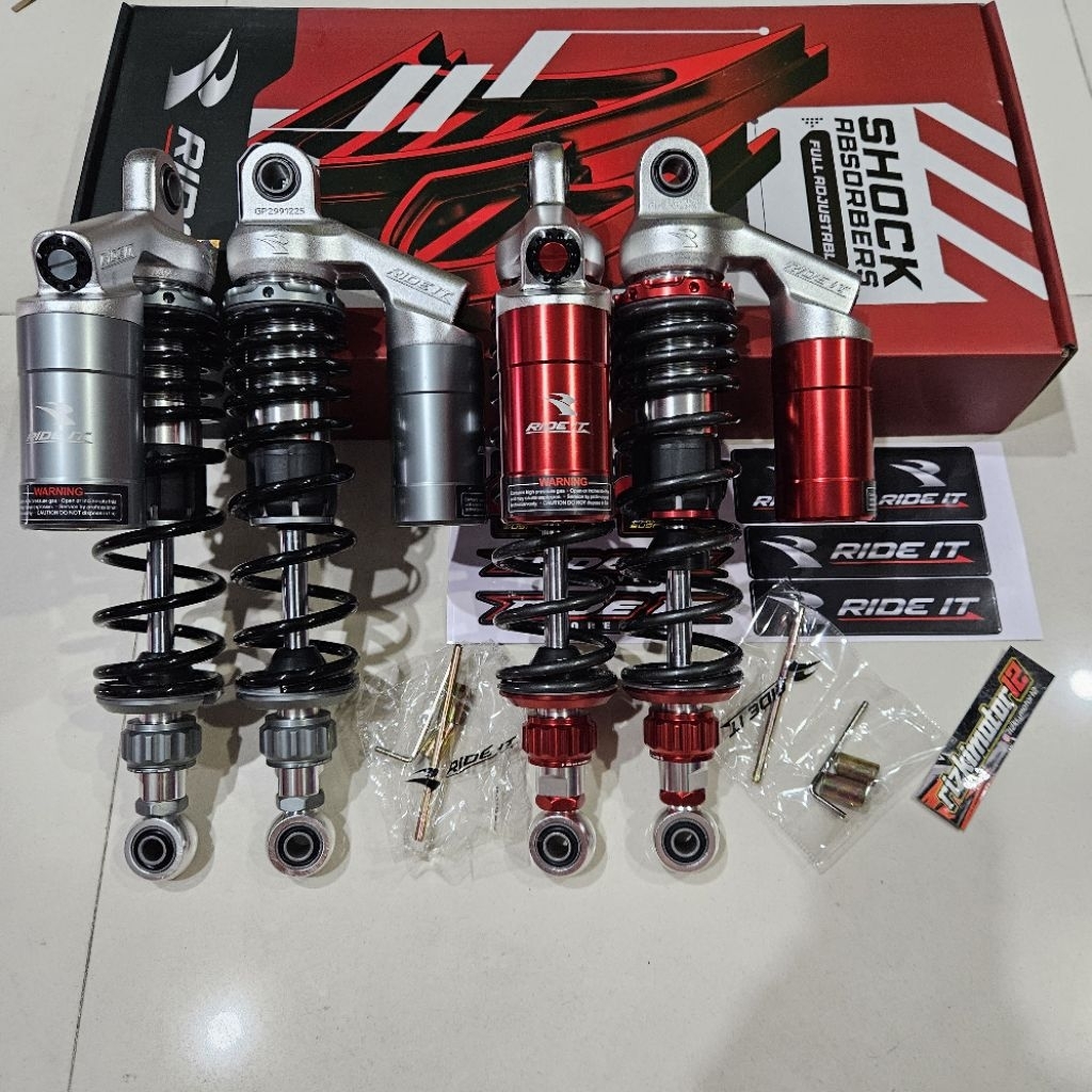 SHOCK BREAKER SEKOK TABUNG RIDE IT GP 299 SC SINGLE CLICK AKTIF SIZE 280/320/340/360MM
