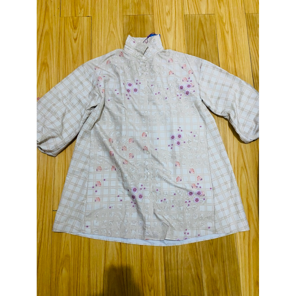 benang jarum aquarielle belted shirt