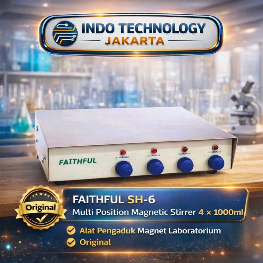Faithfull SH-6 Multi Position Magnetic Stirrer 4 × 1000ml