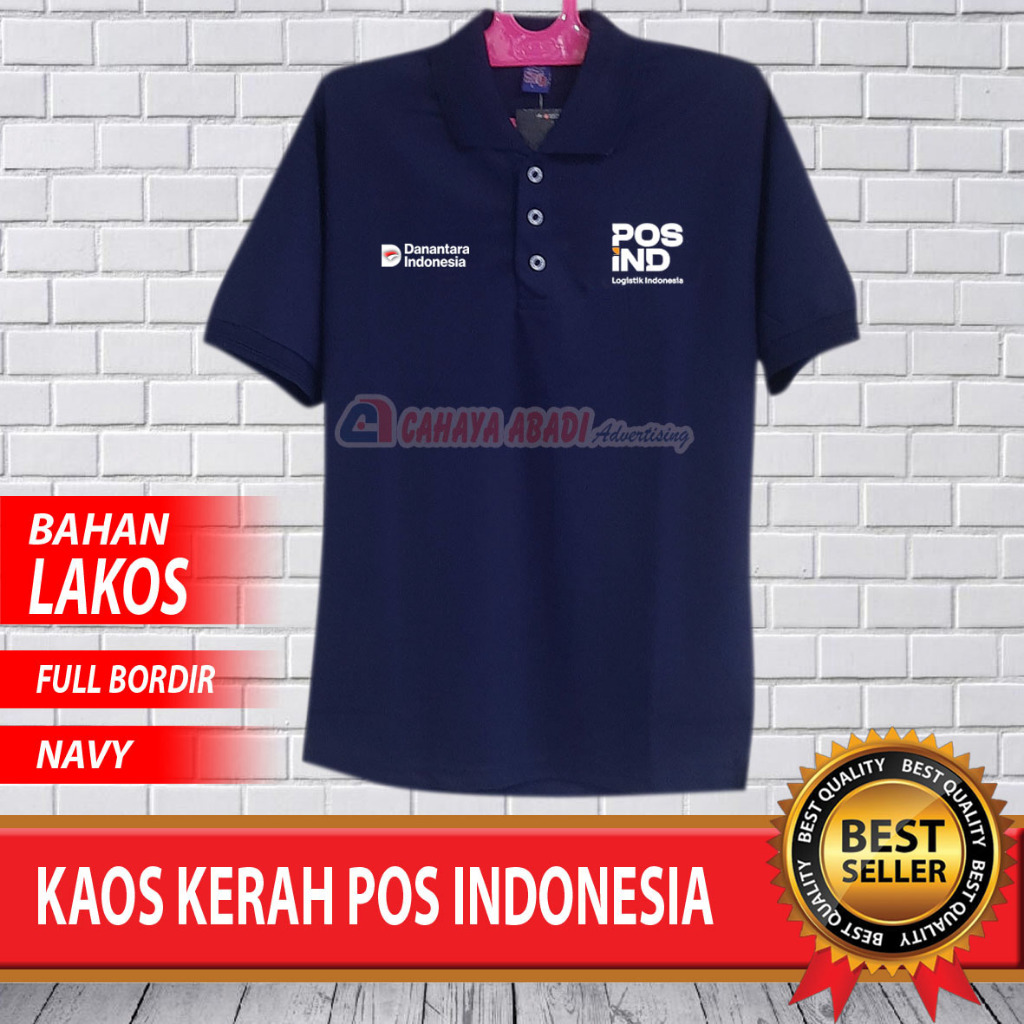 Kaos Polo Pos Indonesia Navy Kaos Kerah Pos Indonesia Navy