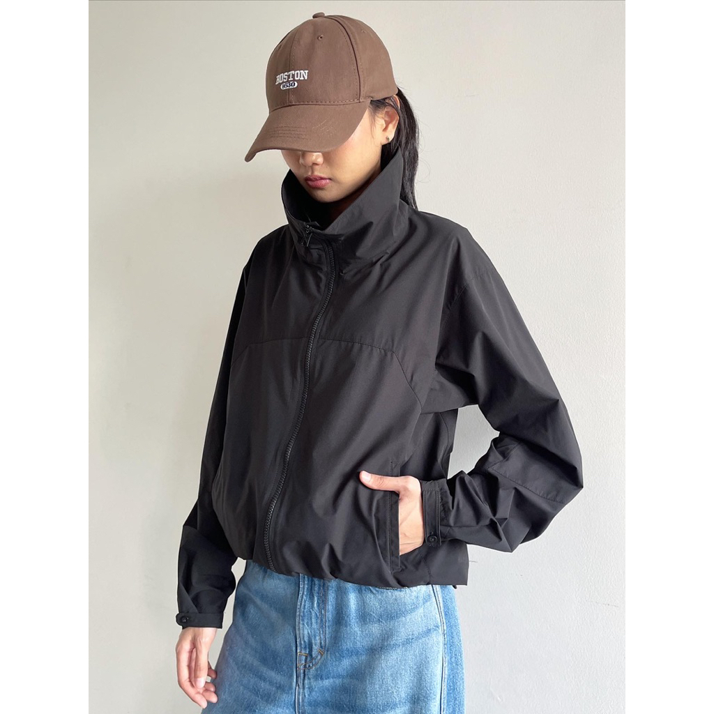 new sample nylon fullzip jacket