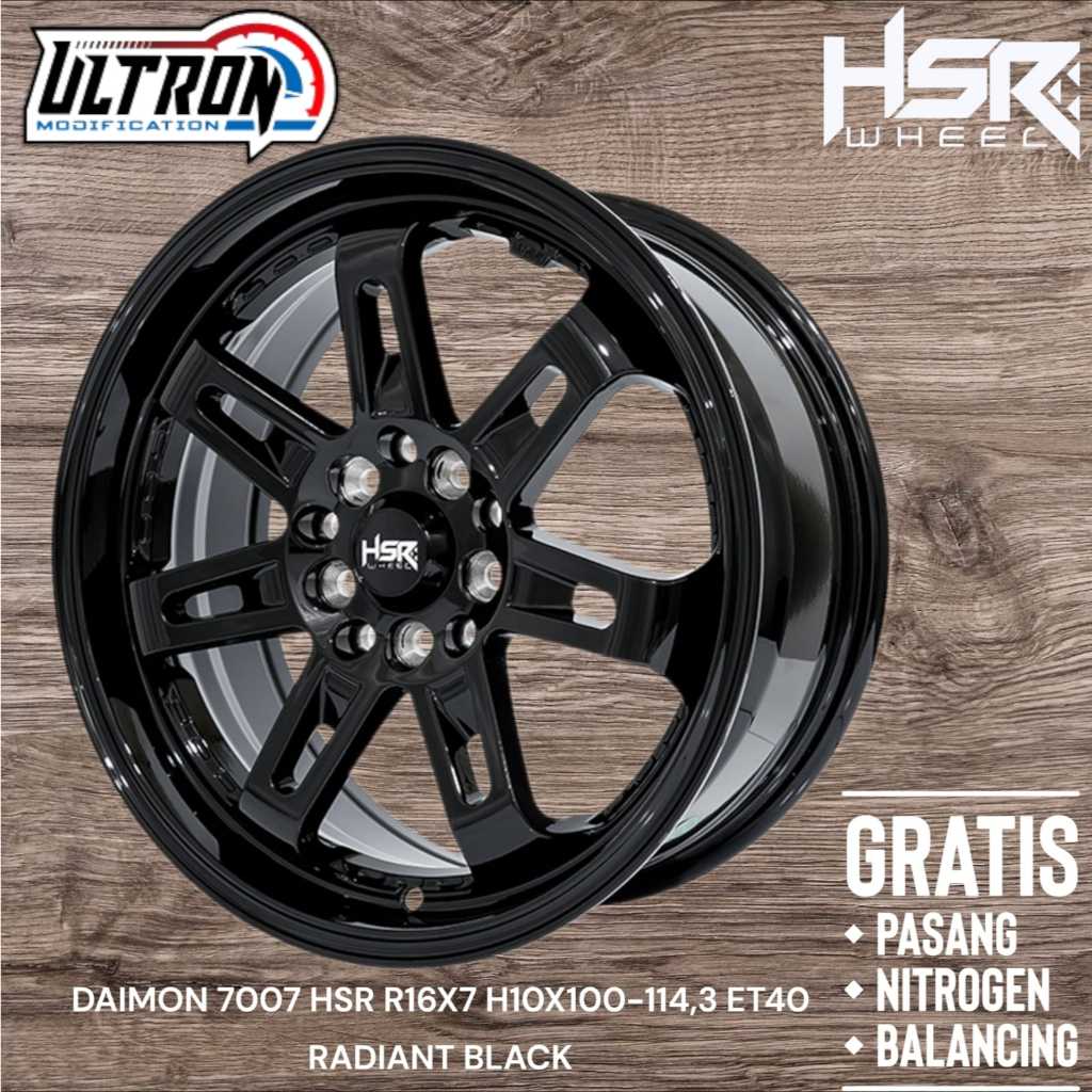 Velg HSR Ring 16 DAIMON untuk Veloz, Sienta, Brv, Xenia New, Ertiga R16 Hole 5