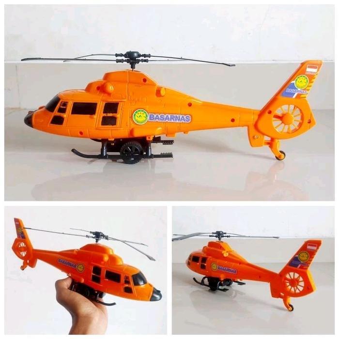 Mainan Helicopter Basarnas Edukasi - Miniatur Helikopter Rescue Koleksi Anak Edukatif - Helikopter B