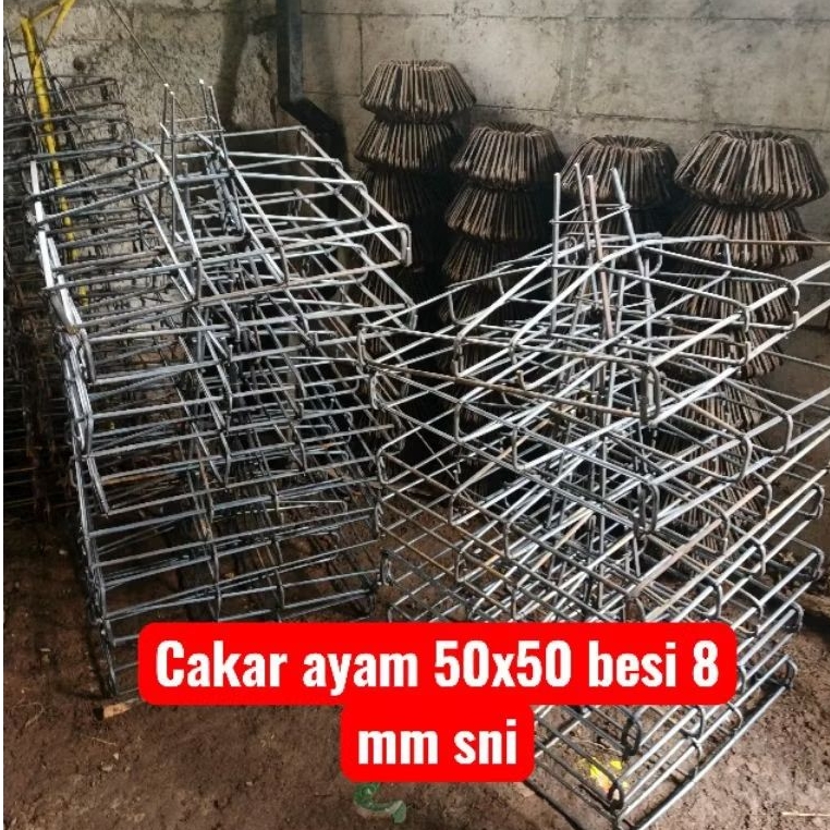 Cakar ayam 50x50 besi 8 mm sni