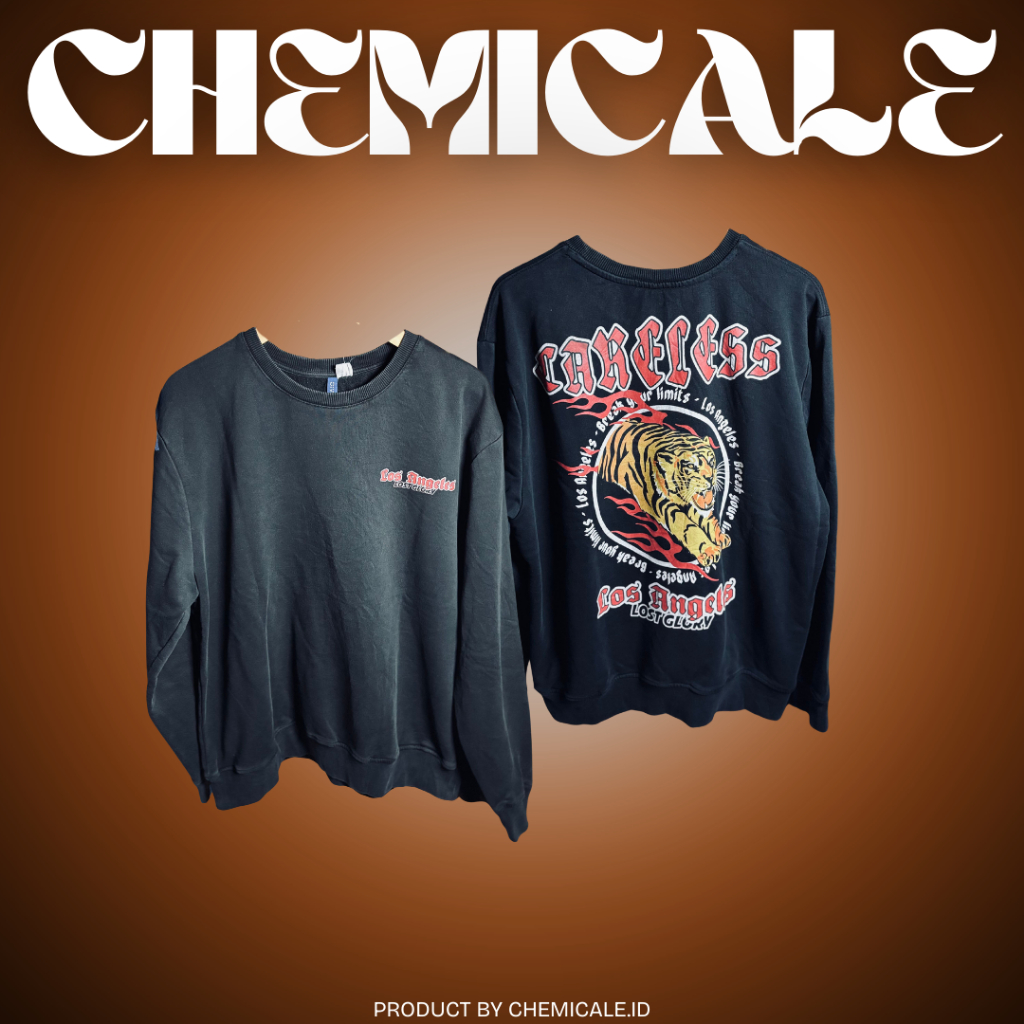 CHEMICALE-CREWNECK-H&M TIGER ART