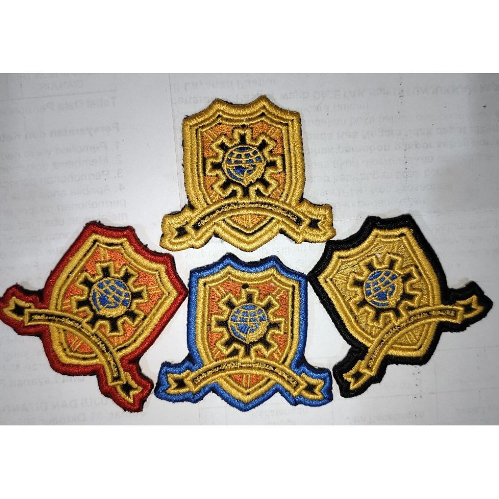 Atribut DISHUB PENGUJI || Bordir Pin PENGUJI Dishub 3D timbul 6 cm x 5 cm.